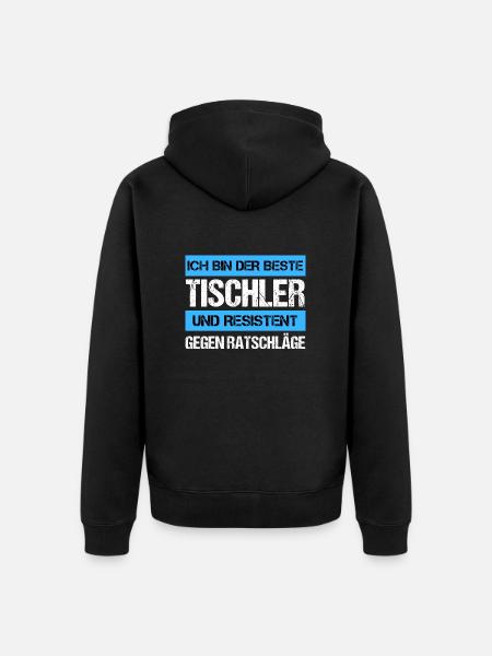 Charpentier résistant - Veste à capuche bio Premium Unisexe - noir