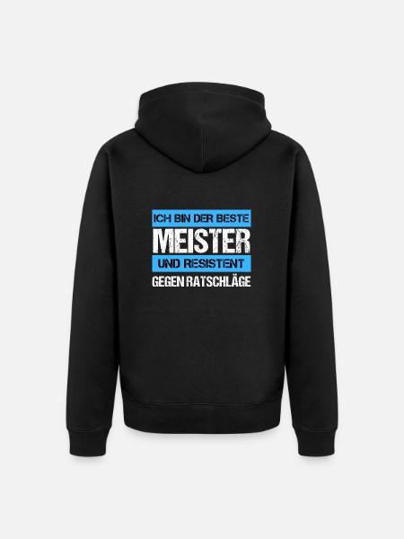 Resistant Master - Unisex Premium Organic Zip Hoodie - black