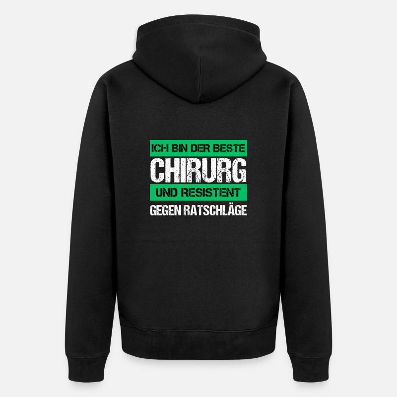 Chirurgien résistant - Veste à capuche bio Premium Unisexe - noir