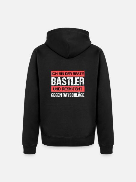 Resistant Tinkerer - Unisex Premium Organic Zip Hoodie - black