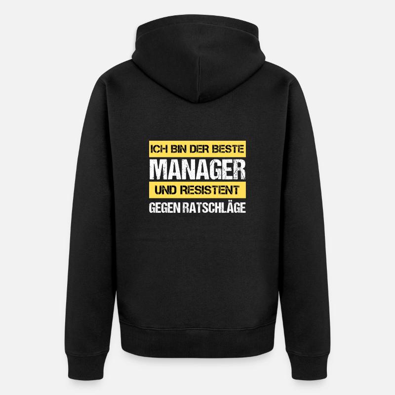Gestionnaire résistant - Veste à capuche bio Premium Unisexe - noir