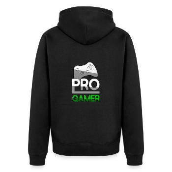 PRO GAMER (Vert) + Contrôleur - Jeux - Veste à capuche bio Premium Unisexe - noir - Dos - Nico (187cm)