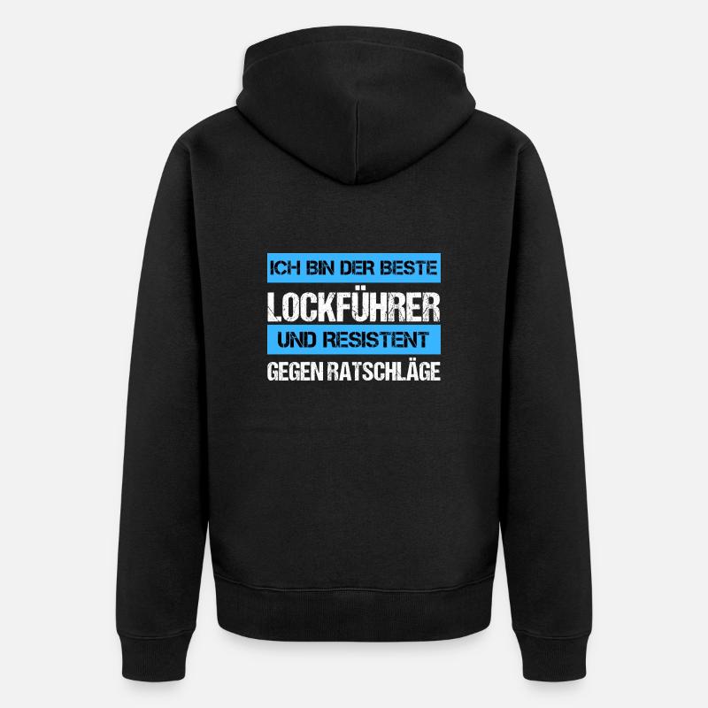 Guide de leurre résistant - Veste à capuche bio Premium Unisexe - noir