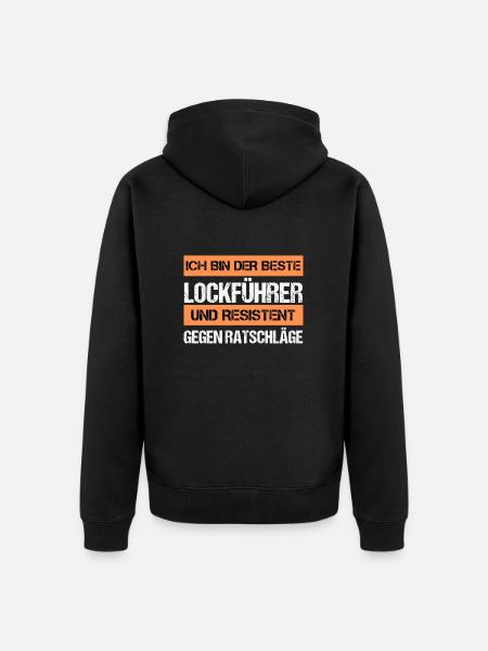 Guide de leurre résistant - Veste à capuche bio Premium Unisexe - noir
