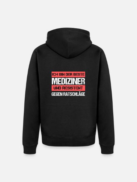 Médecin résistant - Veste à capuche bio Premium Unisexe - noir