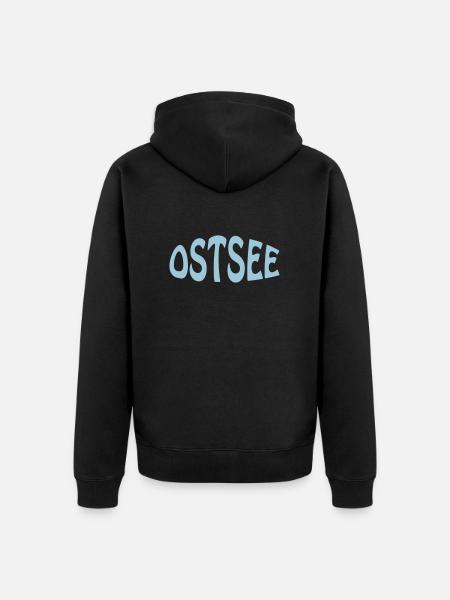 Mer Baltique - Veste à capuche bio Premium Unisexe - noir