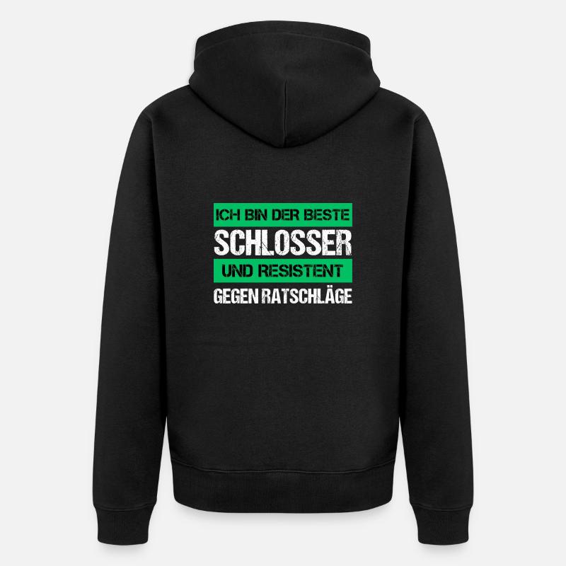Serrurier résistant - Veste à capuche bio Premium Unisexe - noir