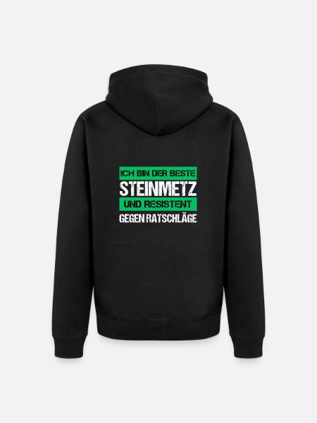 Resistant Stonemason - Unisex Premium Organic Zip Hoodie - black