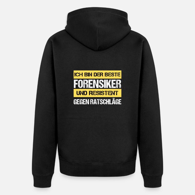 Médecin légiste résistant - Veste à capuche bio Premium Unisexe - noir