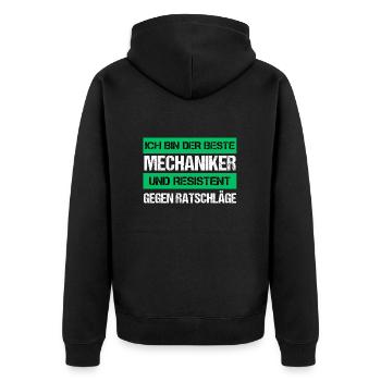 Mécanique résistante - Veste à capuche bio Premium Unisexe - noir - Dos - Nico (187cm)