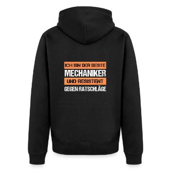 Mécanique résistante - Veste à capuche bio Premium Unisexe - noir - Dos - Nico (187cm)