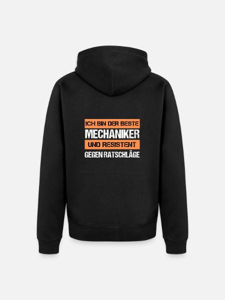 Mécanique résistante - Veste à capuche bio Premium Unisexe - noir