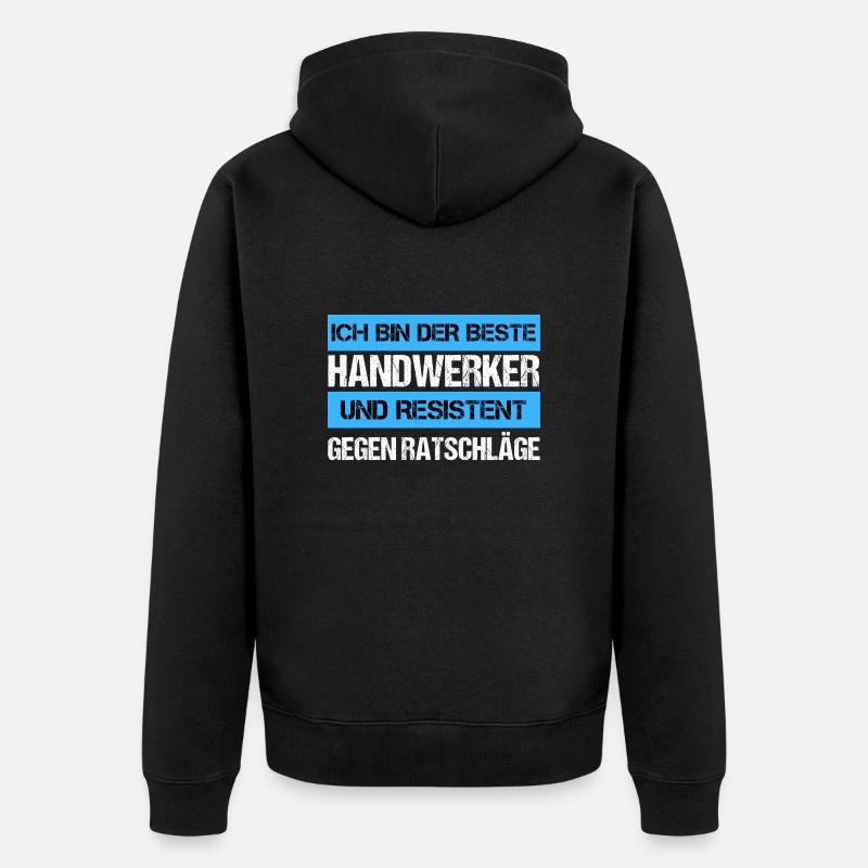 Artisan résistant - Veste à capuche bio Premium Unisexe - noir