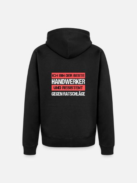Artisan résistant - Veste à capuche bio Premium Unisexe - noir