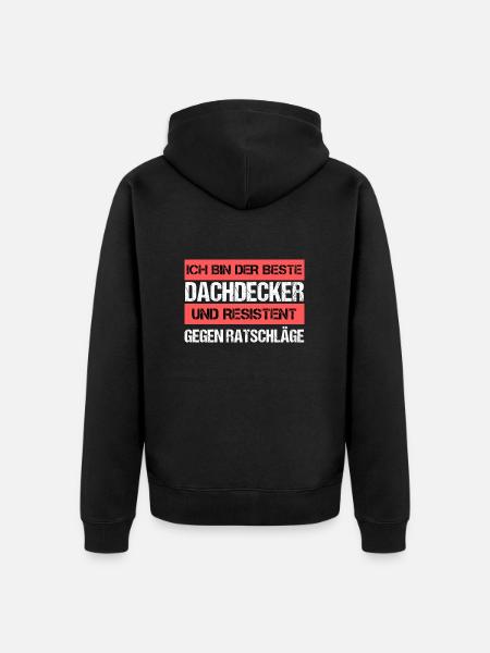 Couvreur résistant - Veste à capuche bio Premium Unisexe - noir