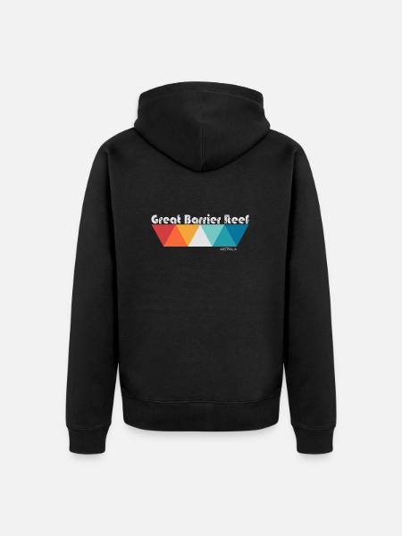 GREAT BARRIER REEF - Australia - Unisex Premium Organic Zip Hoodie - black