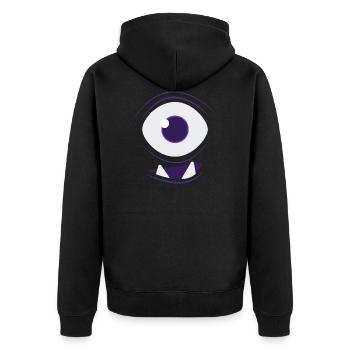MONSTER IMAGINE drôle cadeau de costume d'Halloween - Veste à capuche bio Premium Unisexe - noir - Dos - Nico (187cm)