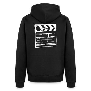 Ctse ciné-claque caméraman idée cadeau - Veste à capuche bio Premium Unisexe - noir - Dos - Nico (187cm)