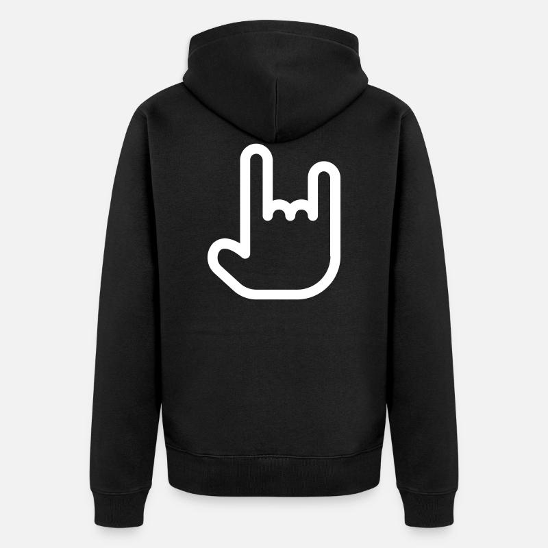 Main - Veste à capuche bio Premium Unisexe - noir