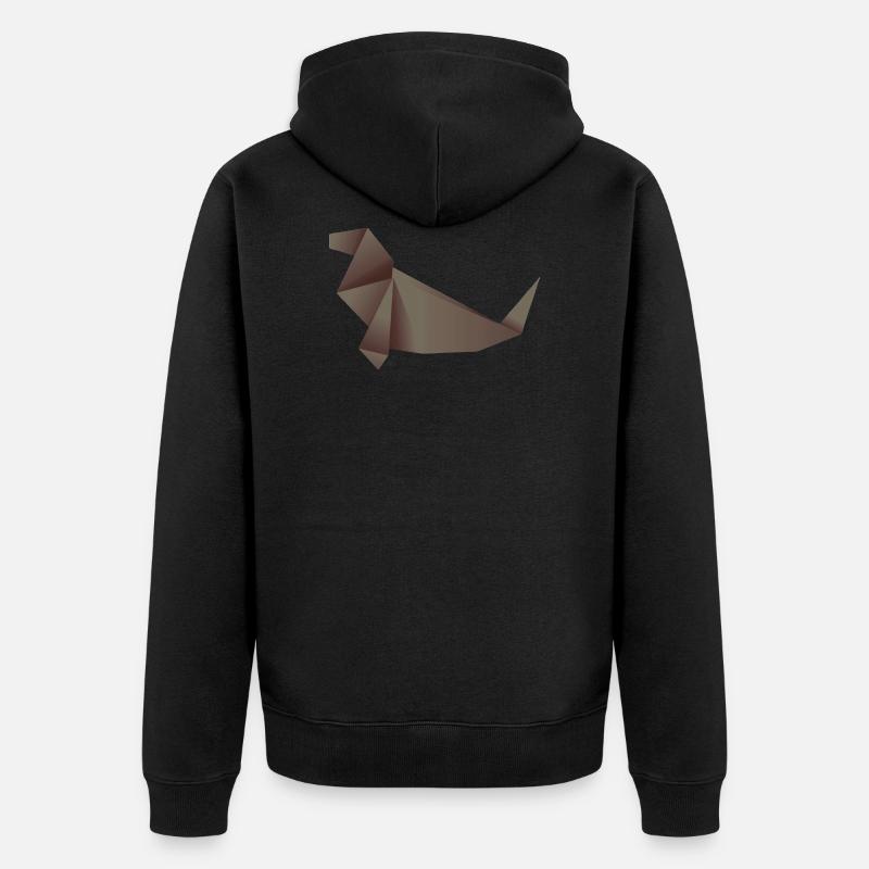 Cadeau de bricolage créatif - Veste à capuche bio Premium Unisexe - noir