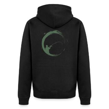 pêcheur à la ligne - Veste à capuche bio Premium Unisexe - noir - Dos - Nico (187cm)