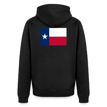 Texas Texas flag drapeau - Veste à capuche bio Premium Unisexe - noir - Dos - Nico (187cm)