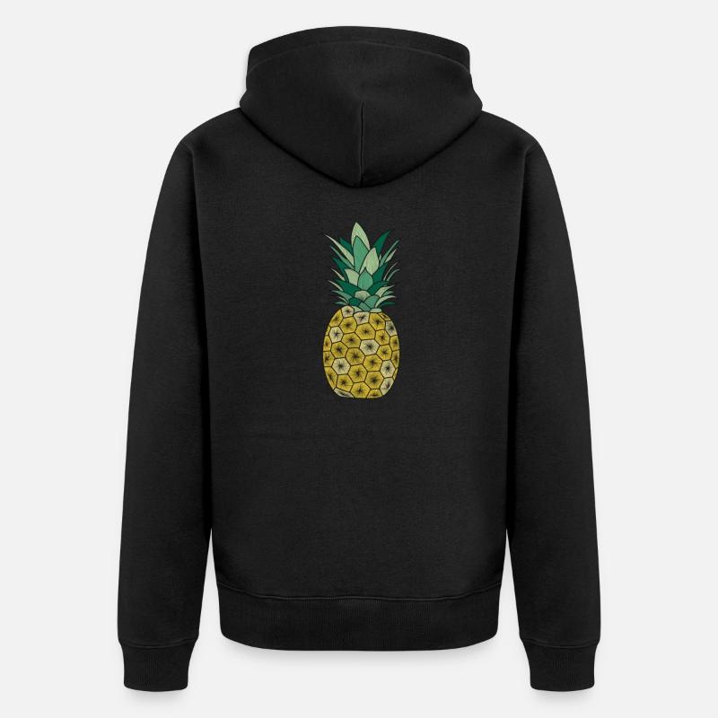 Ananas - Veste à capuche bio Premium Unisexe - noir