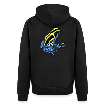 Tree climber frog Poison poison frog PoisonDartFrog 1 - Unisex Premium Organic Zip Hoodie - black - Back - Nico (187cm)