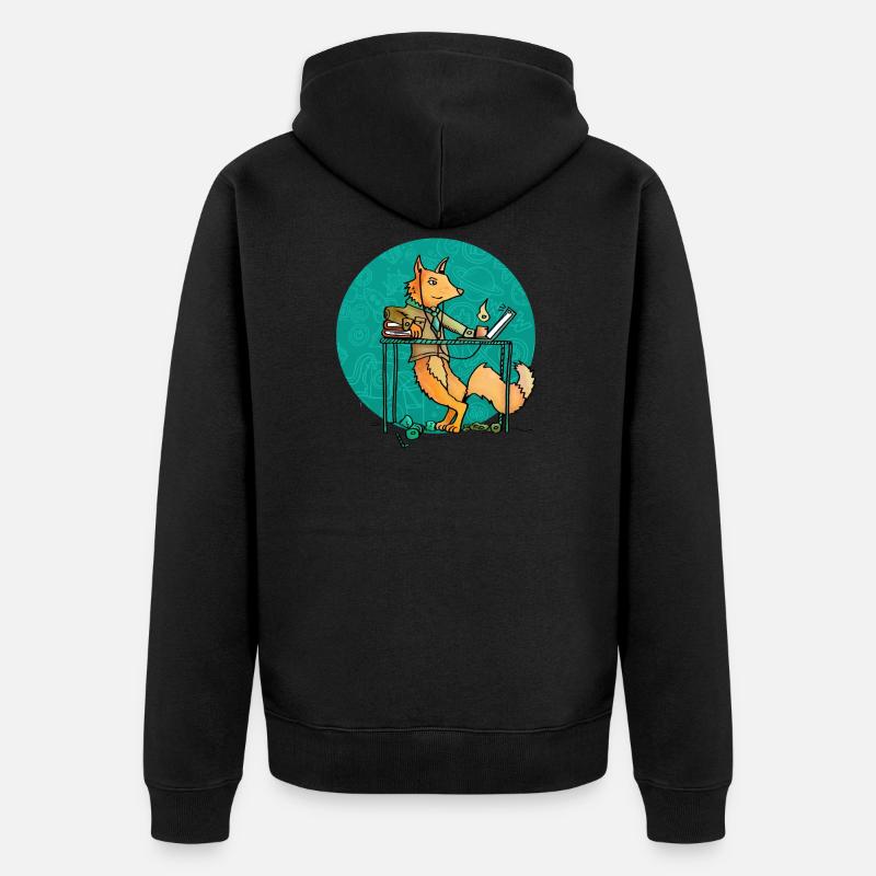 Bureau à domicile - Veste à capuche bio Premium Unisexe - noir
