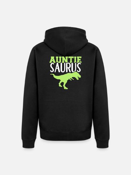 aunt - Unisex Premium Organic Zip Hoodie - black