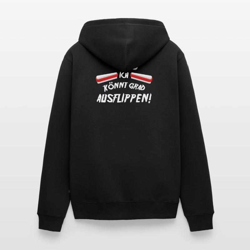 Flipper Spruch Unisex Premium Bio Zip Hoodie