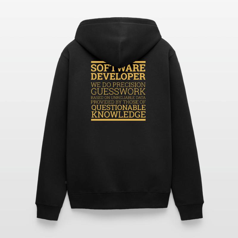 "Software Developer" | Programmierer Unisex Premium Bio Zip Hoodie