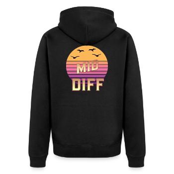 Mid,Supp,Adc,Top,Jgl,Jg Diff,Difference Legends - Unisex Premium Bio Zip Hoodie - Schwarz - Hinten - Nico (187cm)