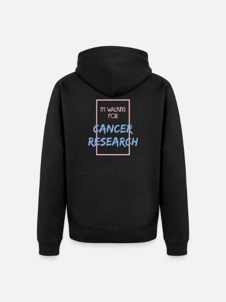 KREBSFORSCHUNG - Unisex Premium Bio Zip Hoodie - Schwarz