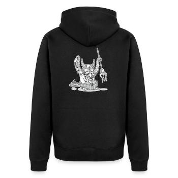 cool devil - Veste à capuche bio Premium Unisexe - noir - Dos - Nico (187cm)