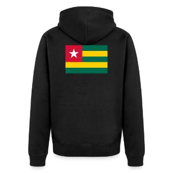 Togo drapeau togolais drapeau - Veste à capuche bio Premium Unisexe - noir - Dos - Nico (187cm)
