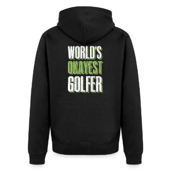 golf golf - Veste à capuche bio Premium Unisexe - noir - Dos - Nico (187cm)