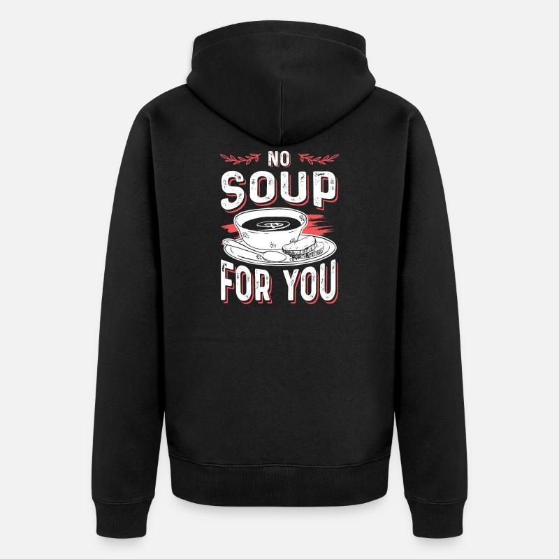soupe savoureuse - Veste à capuche bio Premium Unisexe - noir