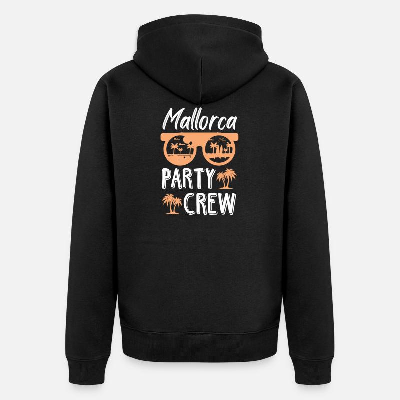 Mallorca Party Crew - Veste à capuche bio Premium Unisexe - noir