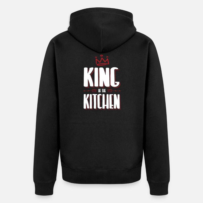 cuisine roi - Veste à capuche bio Premium Unisexe - noir