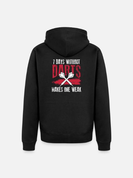 darts sport - Unisex Premium Organic Zip Hoodie - black