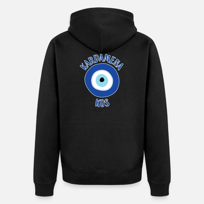 Nazar - Kardamena Kos - Veste à capuche bio Premium Unisexe - noir
