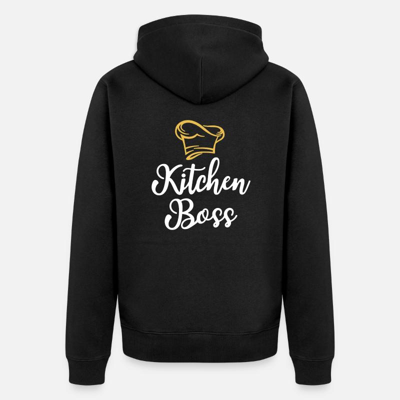 Chef de cuisine Cuisson Cuisson - Veste à capuche bio Premium Unisexe - noir