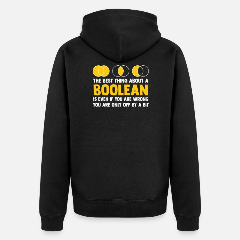 Programmierer Coder Software Entwickler - Unisex Premium Bio Zip Hoodie - Schwarz