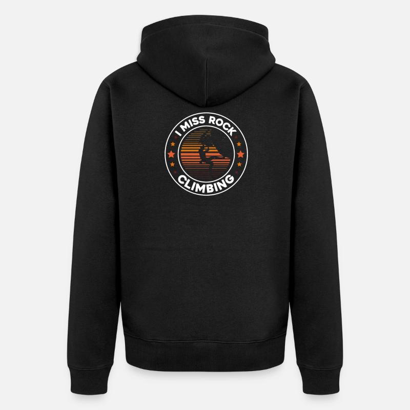 Escalade Alpinisme Grimpeurs - Veste à capuche bio Premium Unisexe - noir