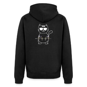 Baby-foot baby-foot Wuzzler - Veste à capuche bio Premium Unisexe - noir - Dos - Nico (187cm)