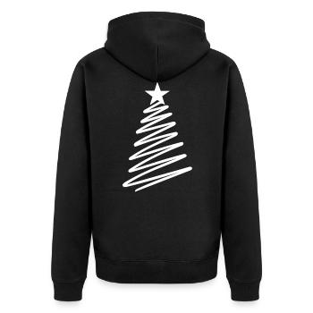 Sapin de Noël Sapin de Noël - Veste à capuche bio Premium Unisexe - noir - Dos - Nico (187cm)