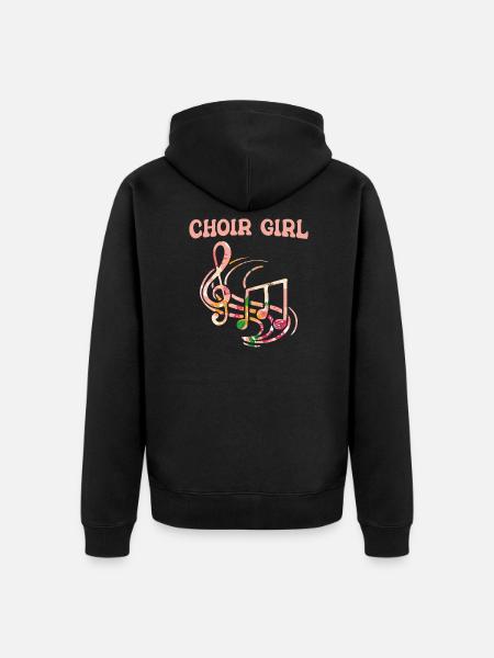 Chanteurs de chœur - Veste à capuche bio Premium Unisexe - noir