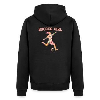 Football Football - Veste à capuche bio Premium Unisexe - noir - Dos - Nico (187cm)