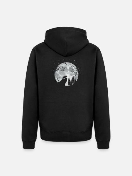 Frog Frogs Amphibian - Unisex Premium Organic Zip Hoodie - black
